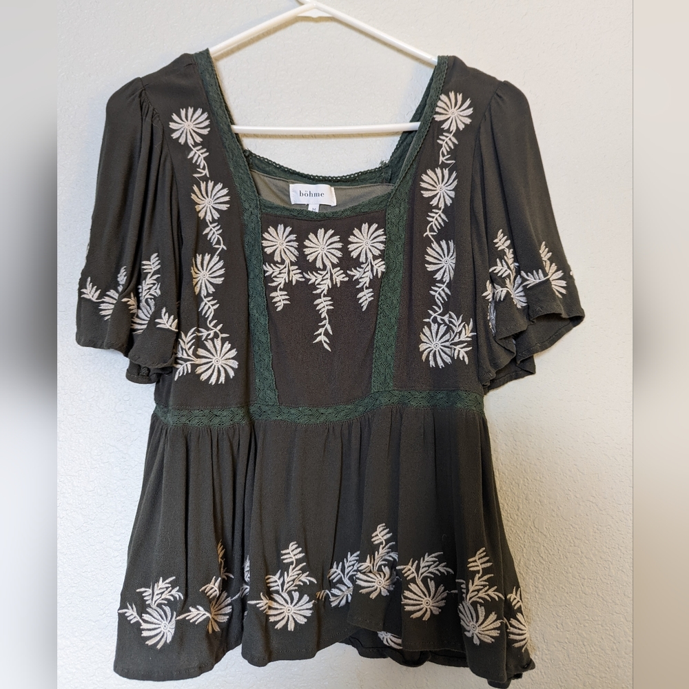 Bhöme Green flowy top